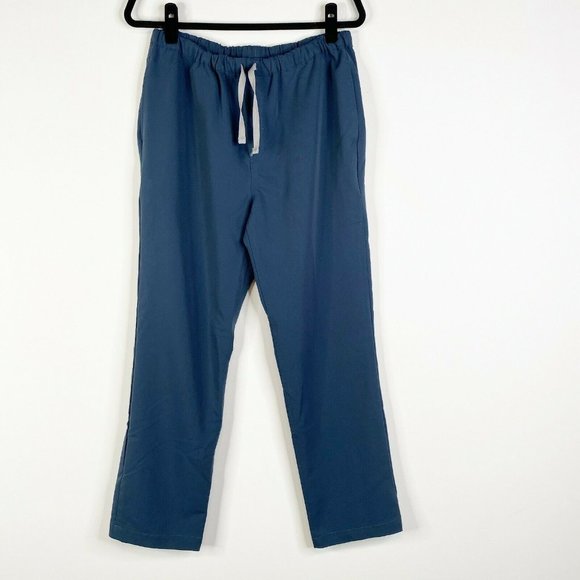 Figs Men's Blue Drawstring Pants - Picture 1 of 10